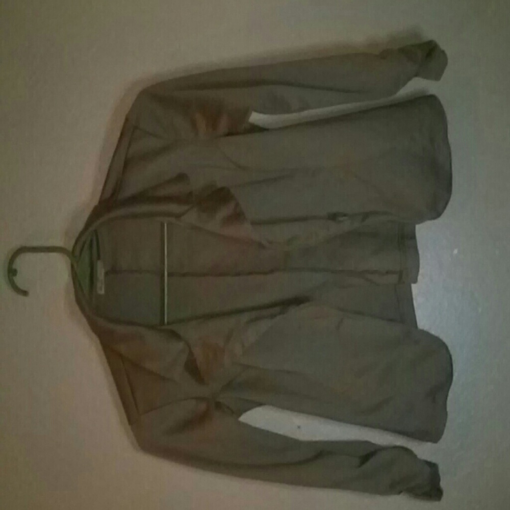 A brown office jacket